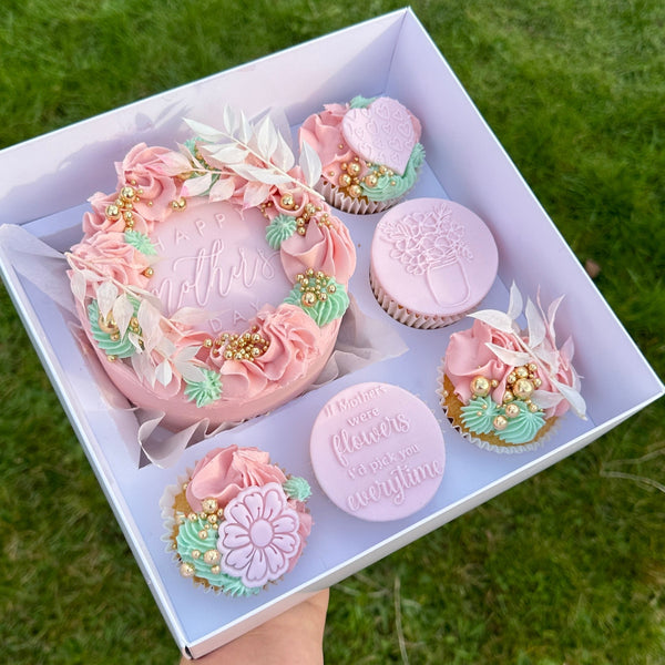 Mother's Day Bento Cake & Cupcake Box