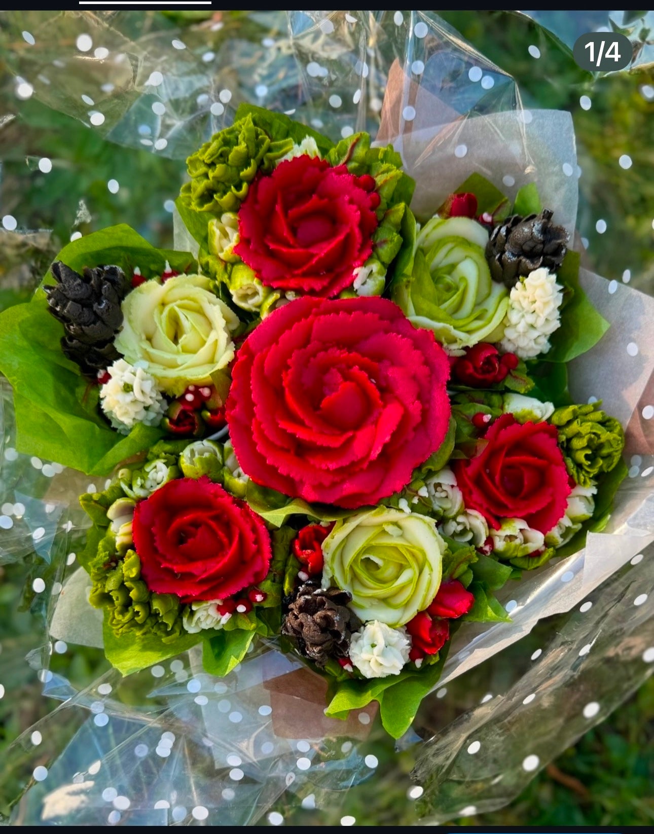 Christmas Cupcake Bouquet