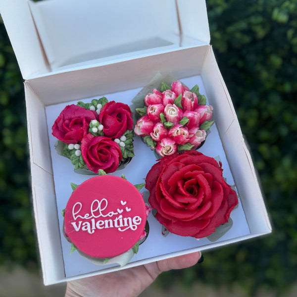 Valentines Cupcakes - Florals